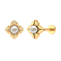 Nature Inspired Freshwater Pearl Upper Lobe Earring