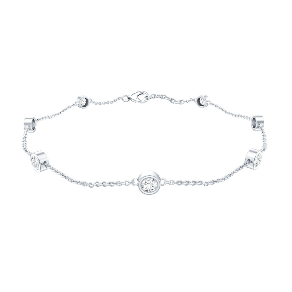 Lab Grown Diamond Chain Bracelet for Women
