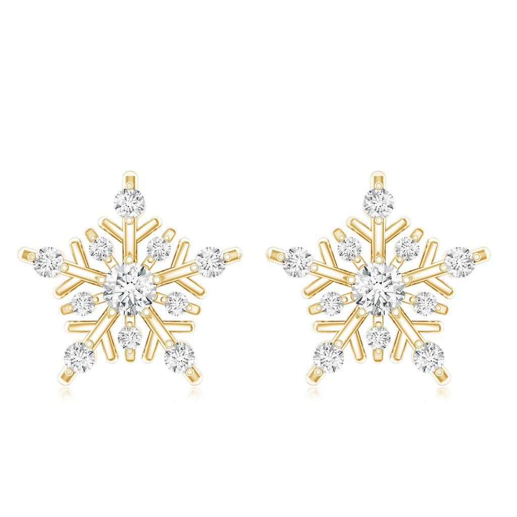 Lab Grown Diamond Icy Snowflake Earrings