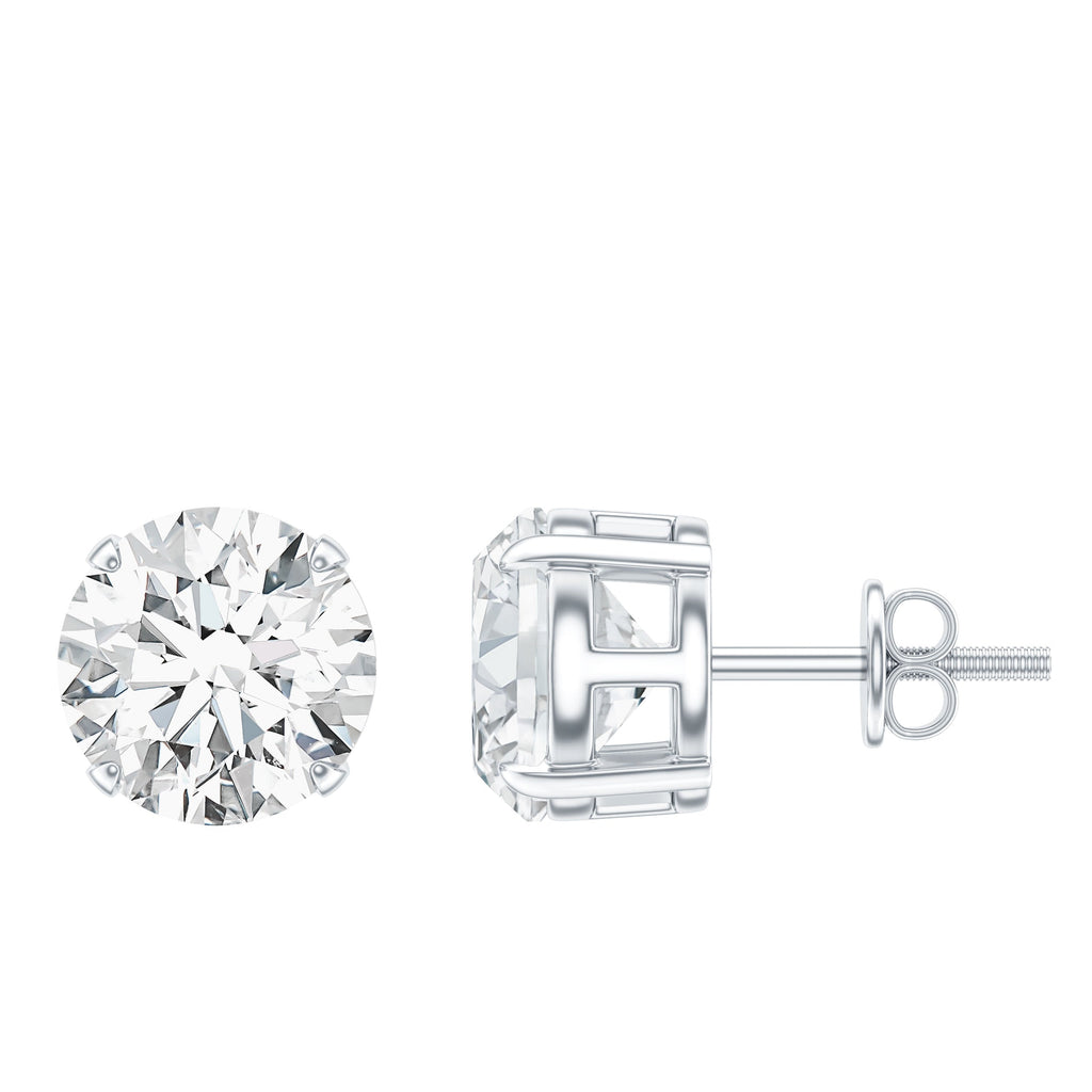 Prong Set Lab Created Diamond Solitaire Stud Earrings