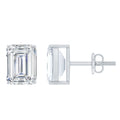 Emerald Cut Lab Created Diamond Stud Earrings