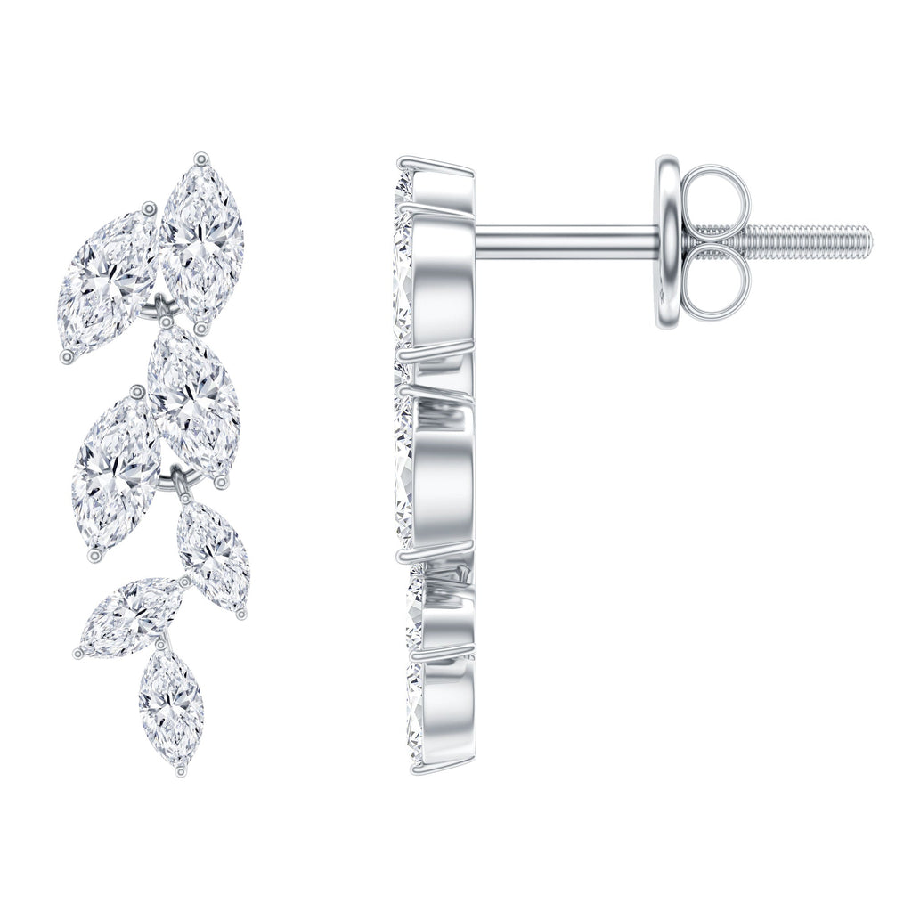 Certified Lab Grown Diamond Dangling Earrings for Women