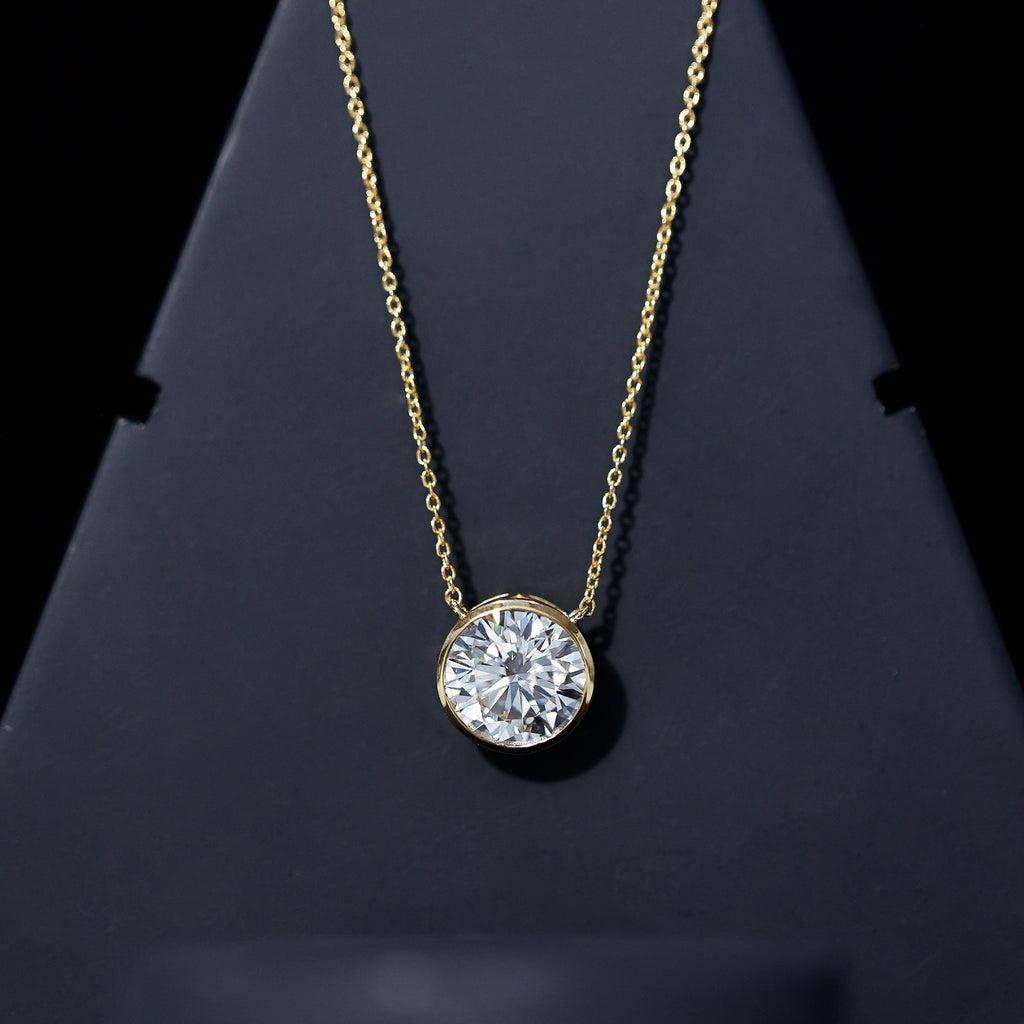 5 Carat Lab Grown Diamond Bridal Necklace with IGI Certificate