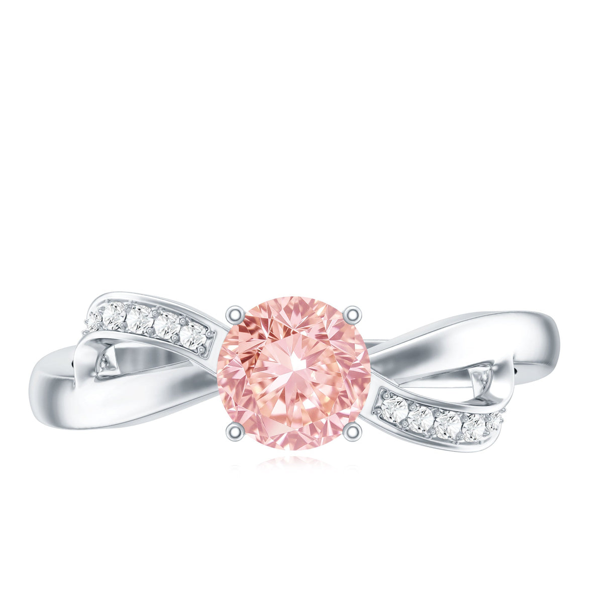 IGI Certified Lab Grown Pink Diamond Classic Engagement Ring