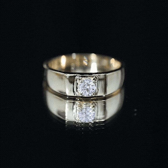 Brilliant Cut Lab Grown Diamond Engagement Ring for Men