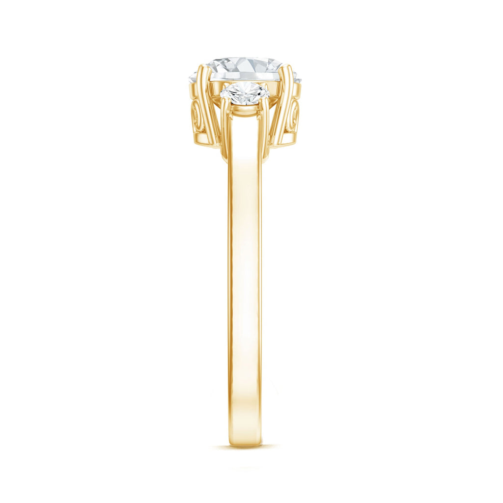 1.2 Carat Lab Grown Diamond 3 Stone Engagement Ring for Women