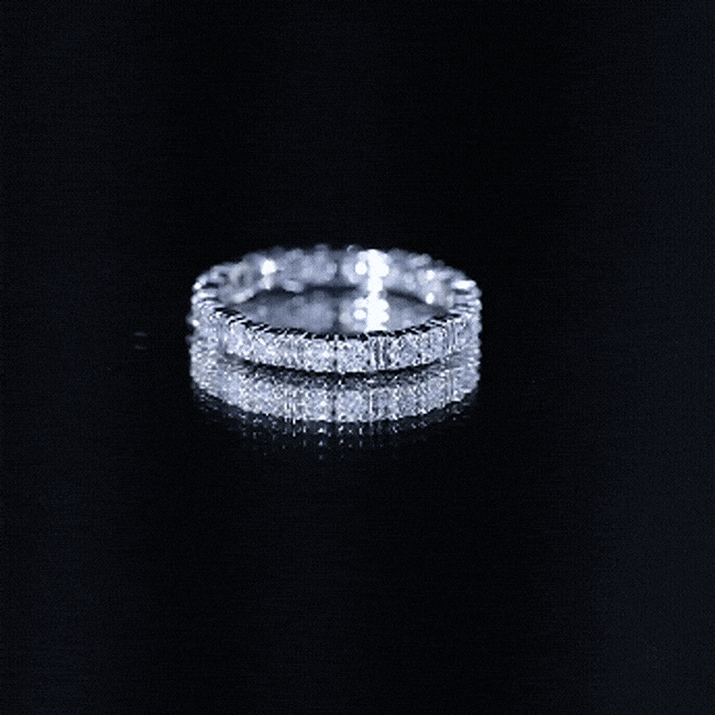 Lab Created Diamond Full Eternity Band Ring for Women