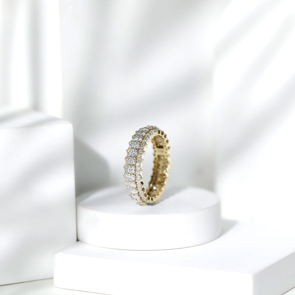 Certified Lab Grown Diamond Eternity Wedding Band for Her