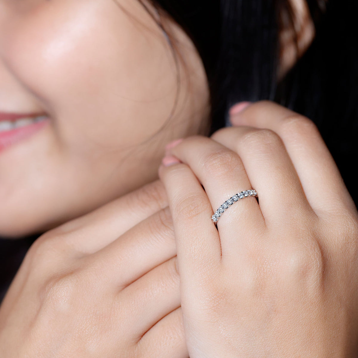 Lab Grown Diamond Eternity Stackable Ring