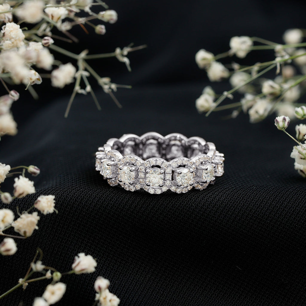 Classic Lab Grown Diamond Thick Wedding Band