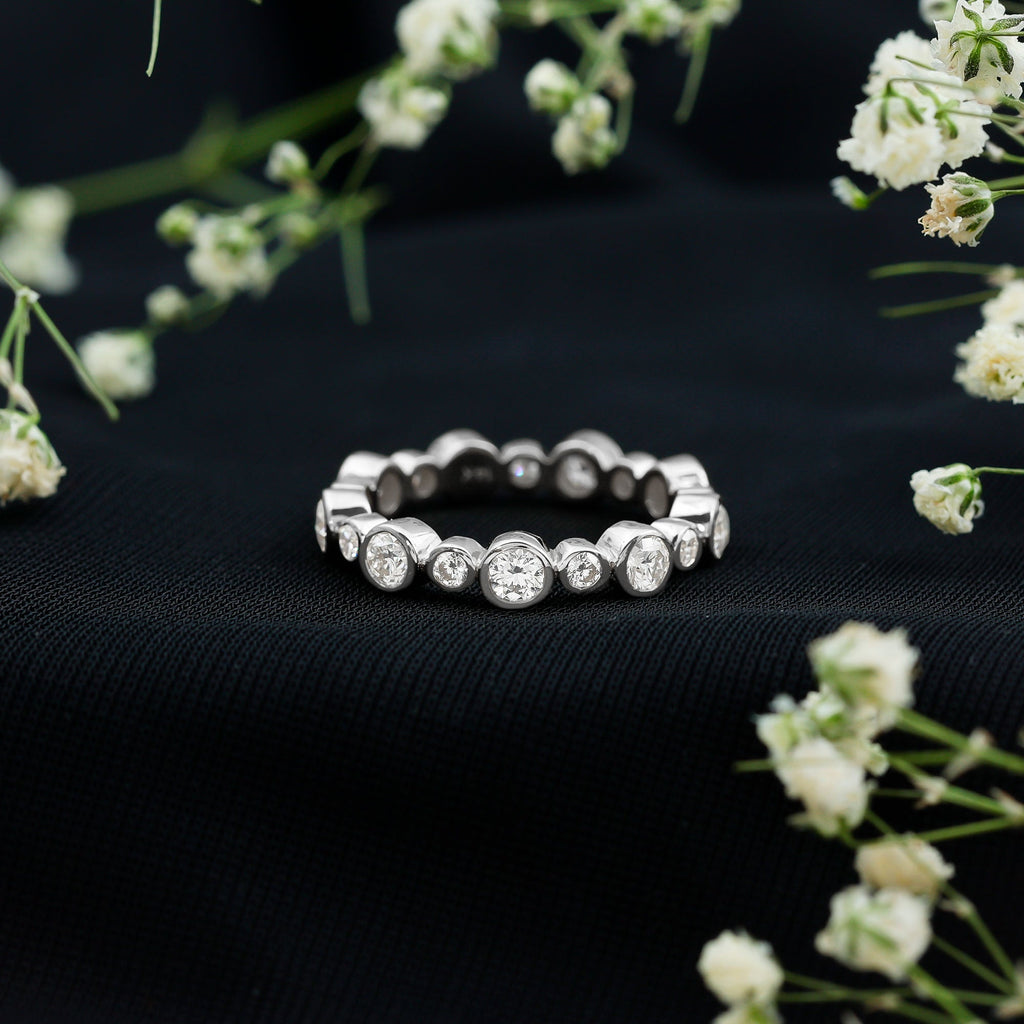 Lab Grown Diamond Bezel Set Wedding Band