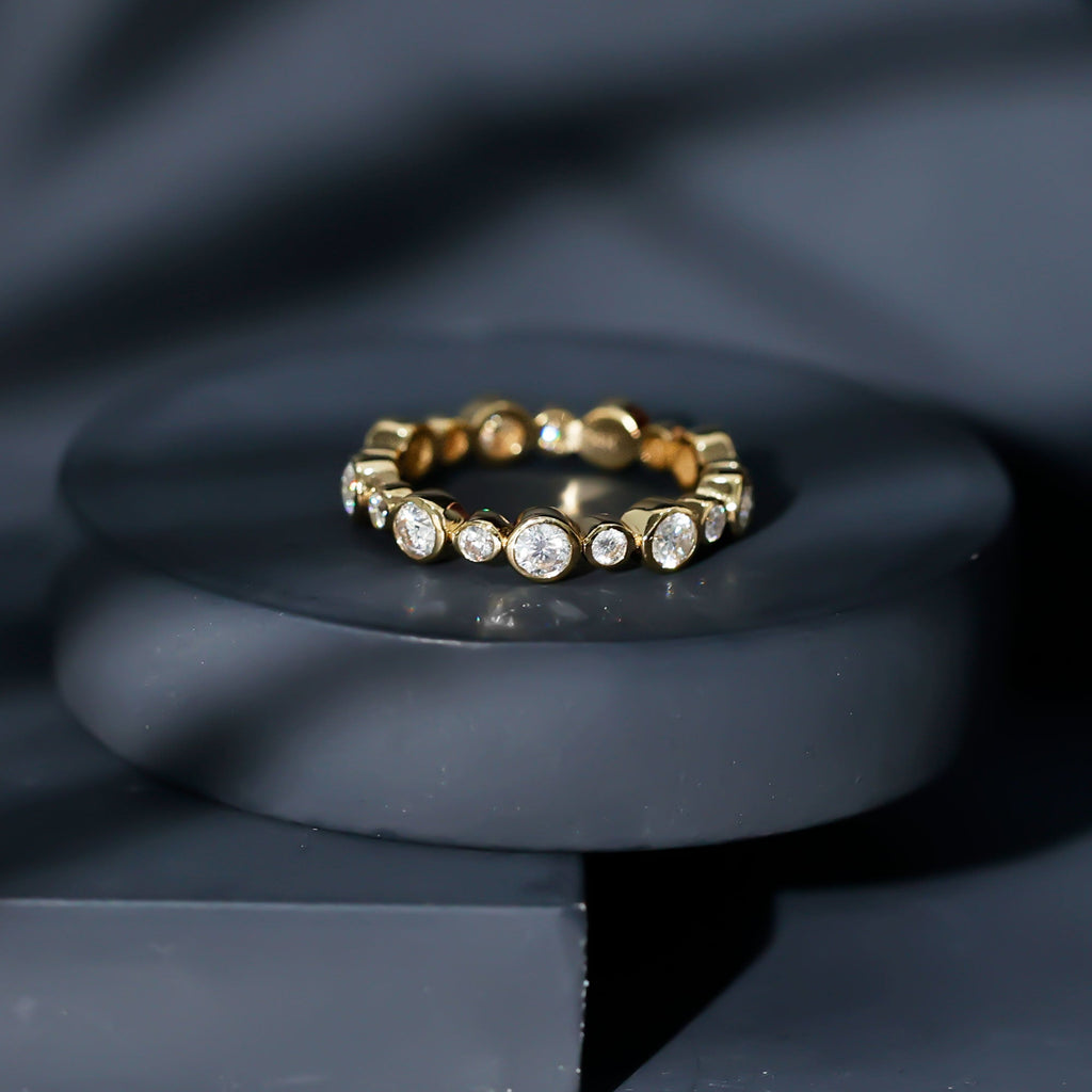 Lab Grown Diamond Bezel Set Wedding Band