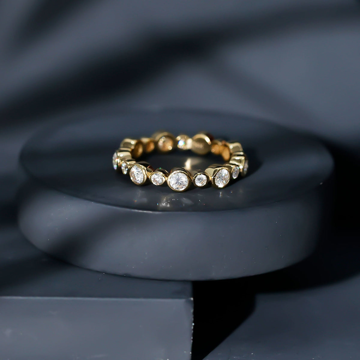 Lab Grown Diamond Bezel Set Wedding Band