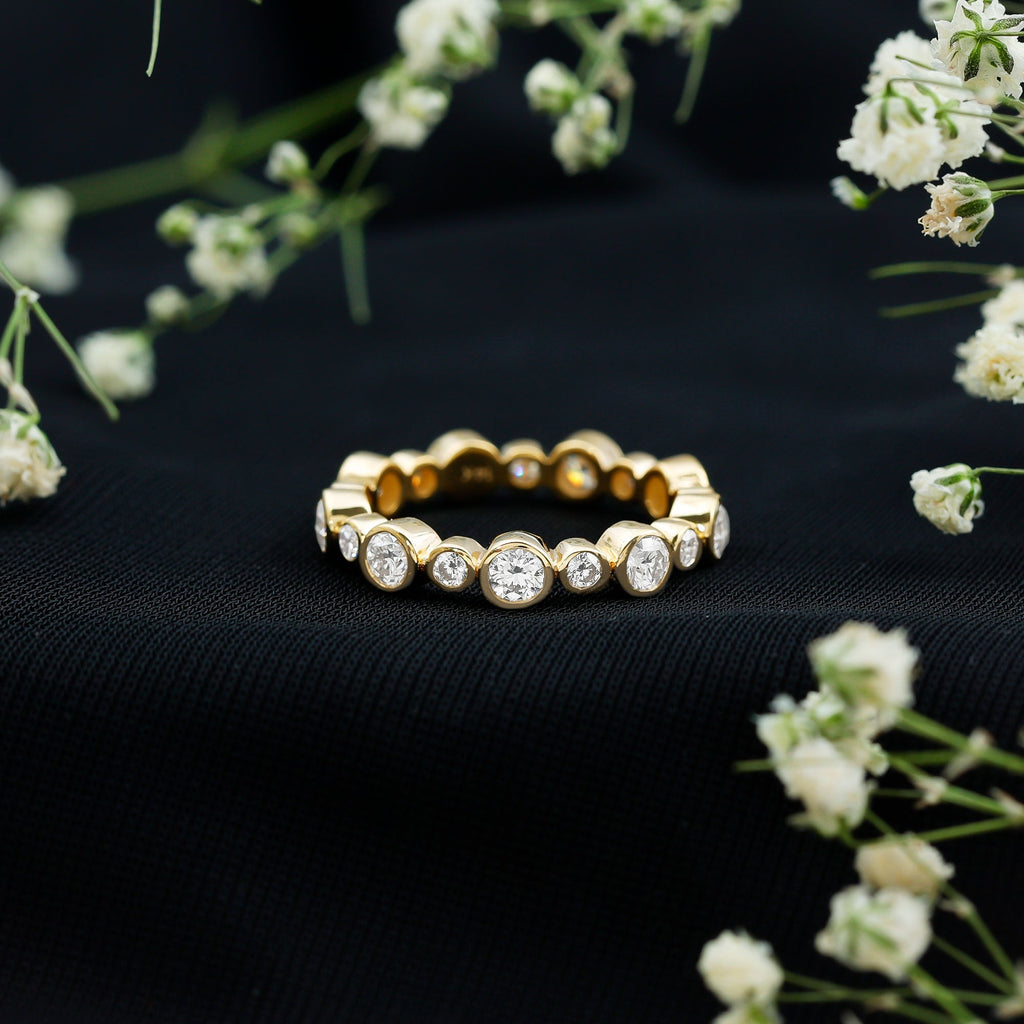 Lab Grown Diamond Bezel Set Wedding Band