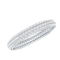 Round Cut Lab Grown Diamond Eternity Wedding Band