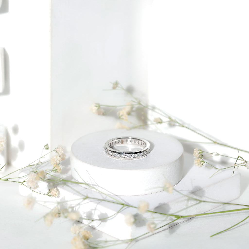 Lab Grown Diamond Wedding Eternity Band For Women