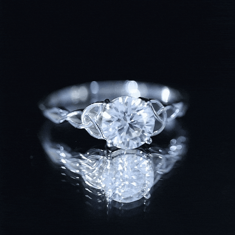 Lab Created 2 Carat Diamond Celtic Knot Engagement Ring