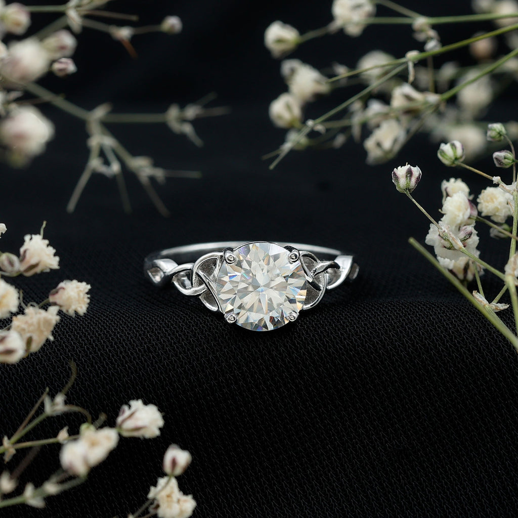 Lab Created 2 Carat Diamond Celtic Knot Engagement Ring