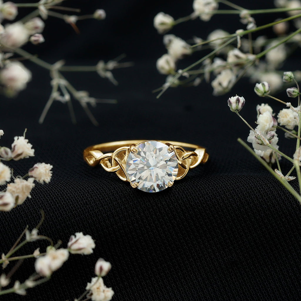 Lab Created 2 Carat Diamond Celtic Knot Engagement Ring