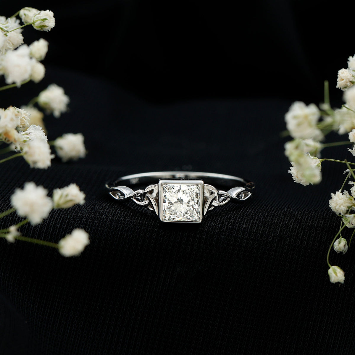 Celtic Knot Inspired Lab Grown Diamond Promise Ring