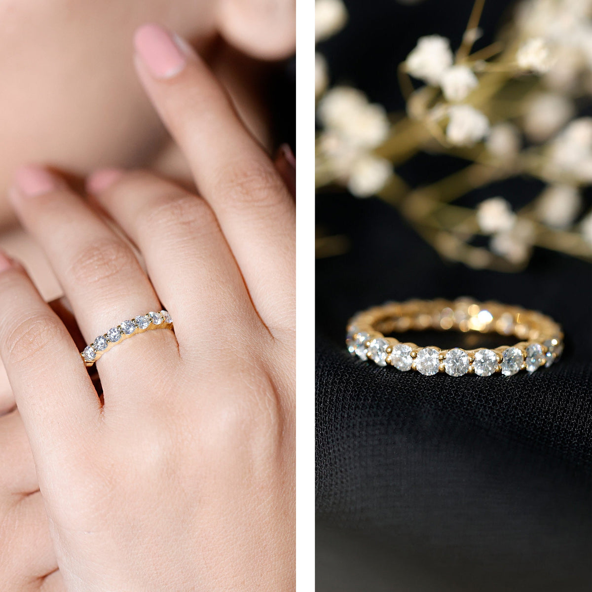 Certified Lab Grown Diamond Eternity Band for Women