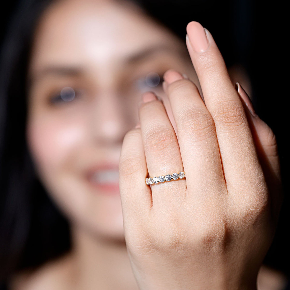 Certified Lab Grown Diamond Eternity Band for Women