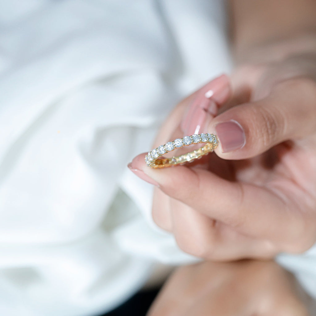 Certified Lab Grown Diamond Eternity Band for Women