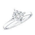 1 Carat Lab Created Diamond Princess Cut Engagement Ring IGI Certified