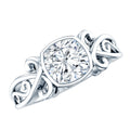 1.7 Carat Lab Grown Diamond Cushion Engagement Ring