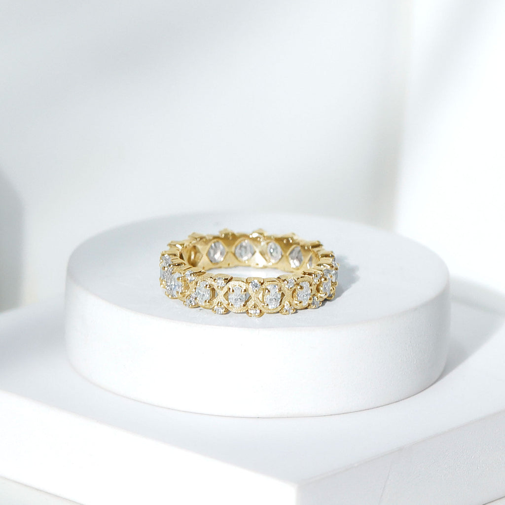 Full Eternity Lab Grown Diamond Wedding Ring For Her