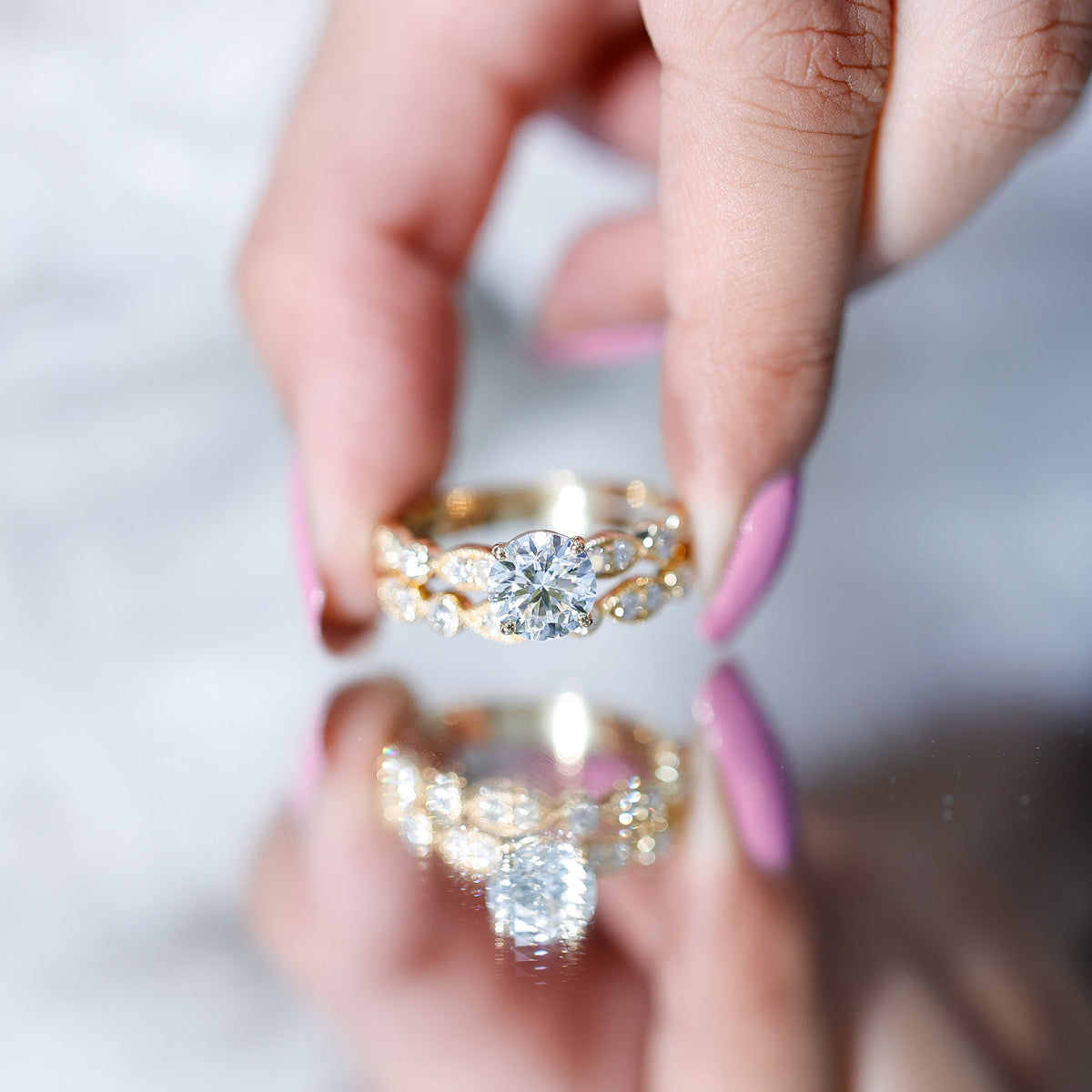 Diamond Designer Marriage Ring Set For Women