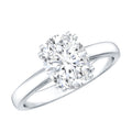 2 Carat Oval Cut Lab Grown Diamond Engagement Ring