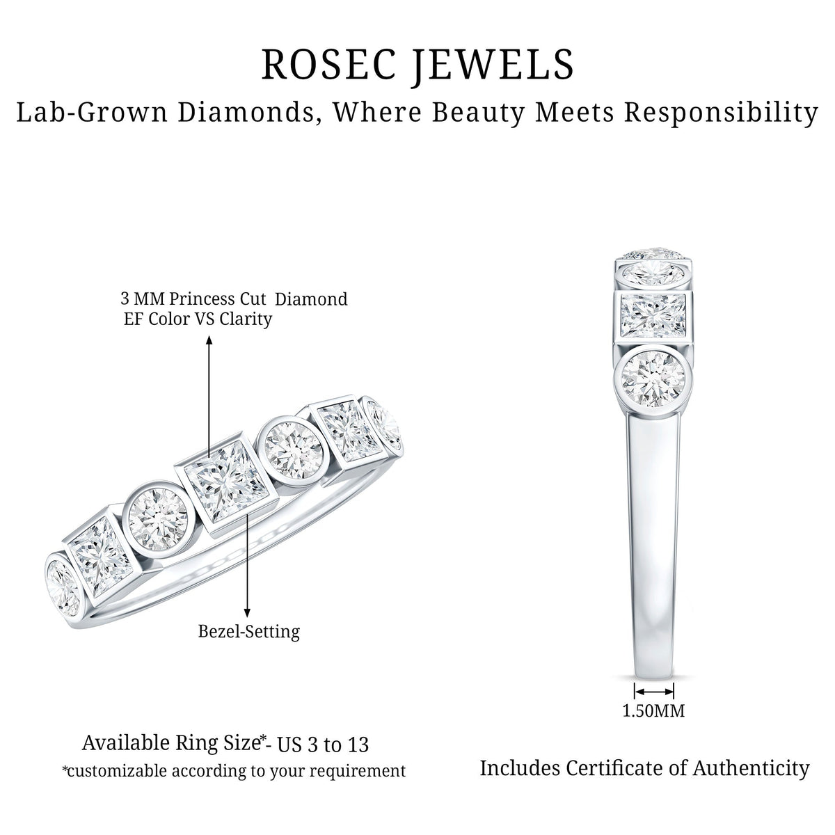 Diamond Eternity Anniversary Band Ring for Women