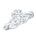 2 Carat Lab Grown Diamond Oblong Engagement Ring