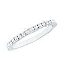 Lab Created Diamond Simple Eternity Ring in Pave Setting