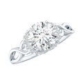 1.2 Carat Round Lab Created Diamond Solitaire Infinity Ring for Her