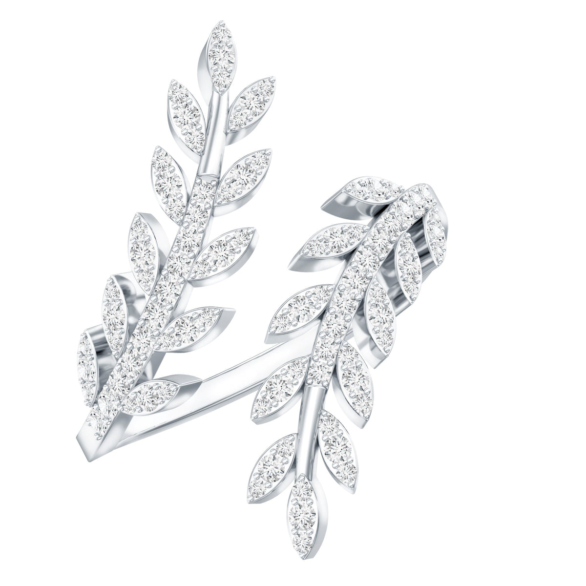Certified Nature inspired Lab Grown Diamond Cocktail Ring for Women