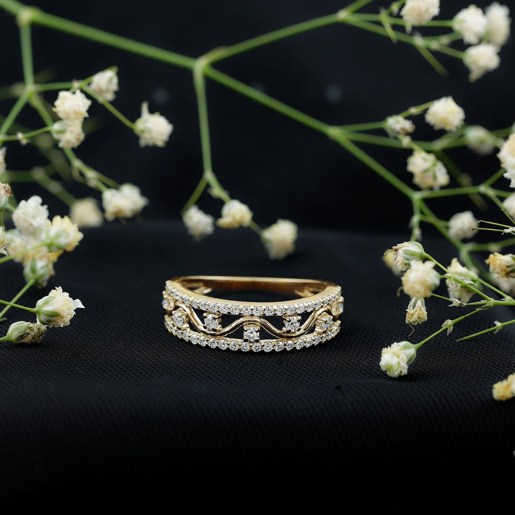 Womens Lab Created Diamond Wedding Band With Certificate