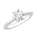 Brilliant Cut 1.2 Carat Lab Grown Diamond Solitaire Engagement Ring With 6 Prongs