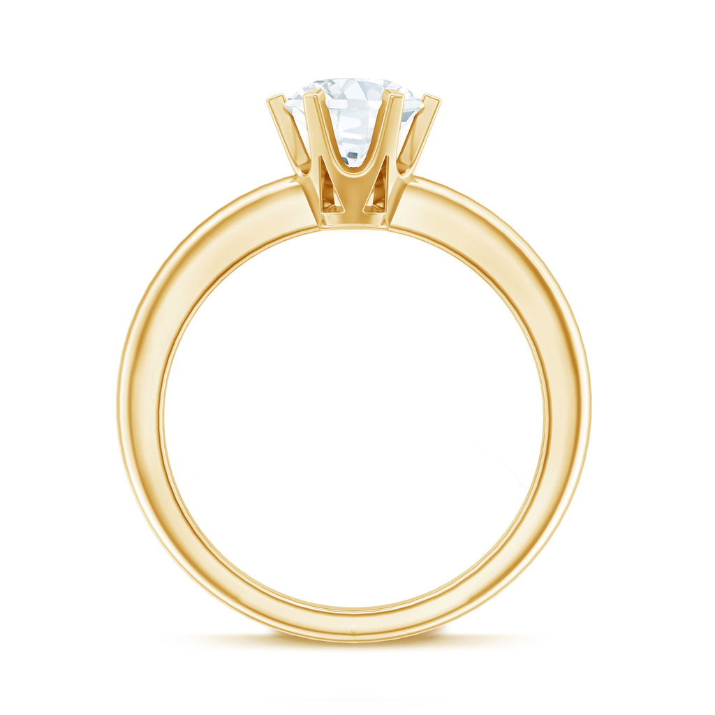 Brilliant Cut 1.2 Carat Lab Grown Diamond Solitaire Engagement Ring With 6 Prongs