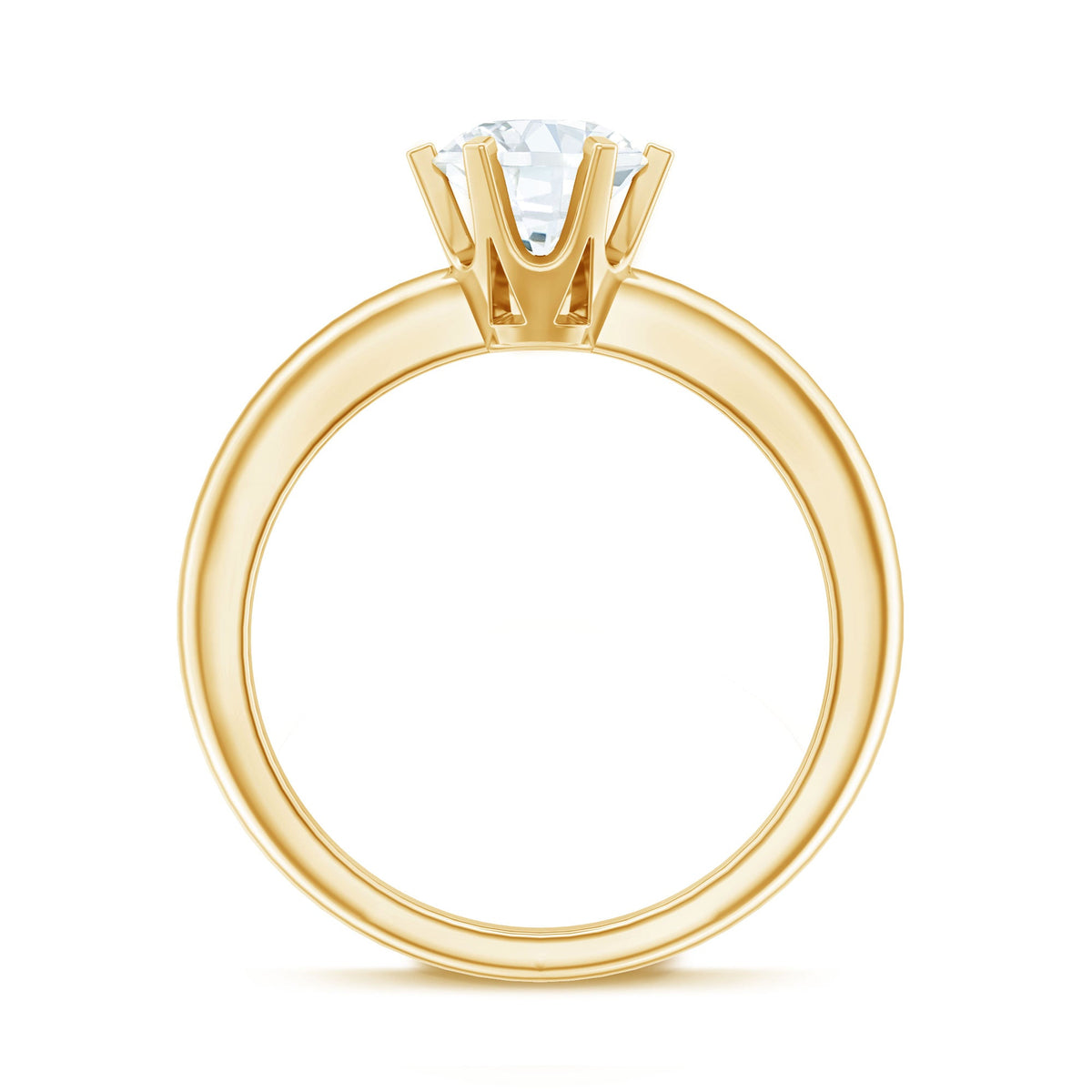 Brilliant Cut 1.2 Carat Lab Grown Diamond Solitaire Engagement Ring With 6 Prongs