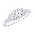 Certified 0.9 Carat Round Diamond Promise Engagement Ring For Her
