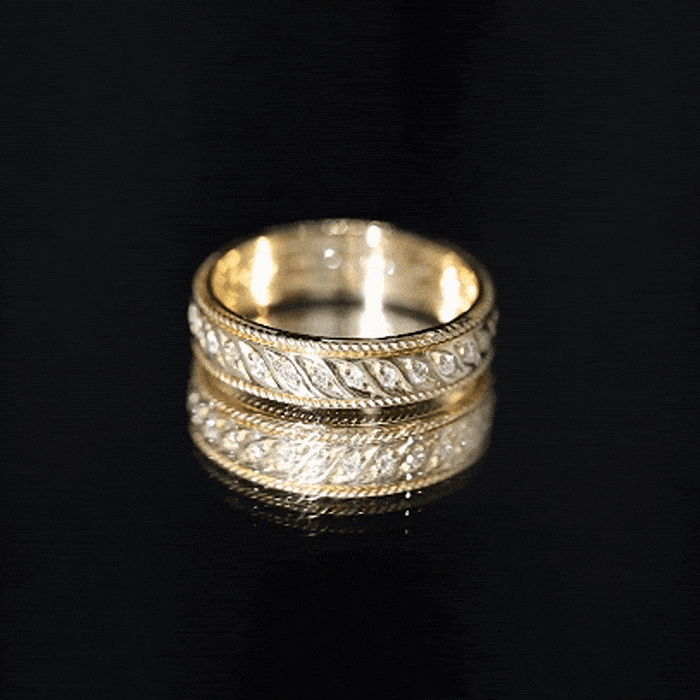 Lab Grown Diamond Designer Wedding Band Ring