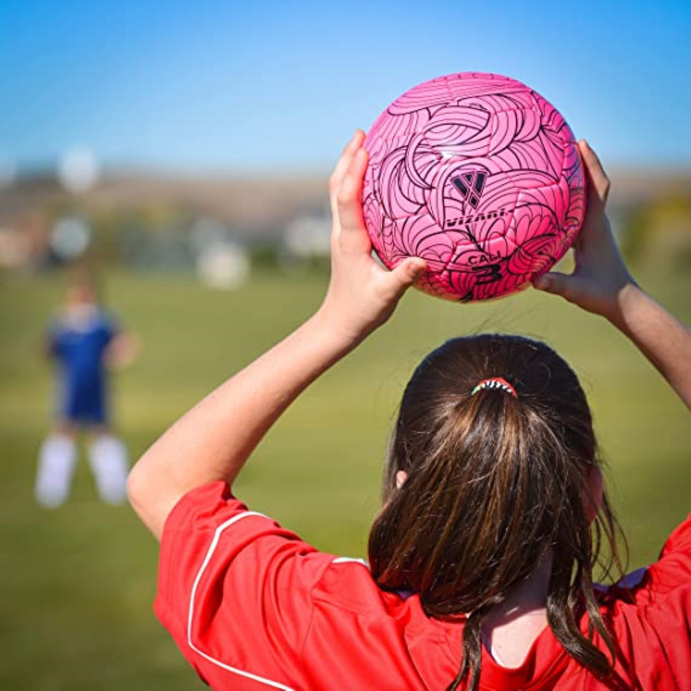 Vizari Cali Pink/Black Soccer Ball