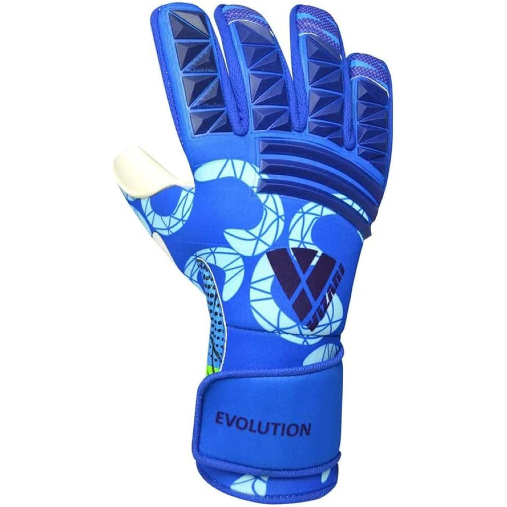 Vizari Sports Evolution Soccer Goalkeeper Gloves – Navy/Sky Blue