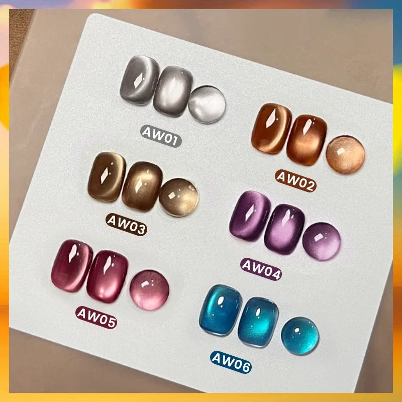 BORN PRETTY 10ml Water Light Cat Magnetic Gel for Autumn Winter Naills Semi Permanent Soak Off UV Gel Manicure Nail Art Varnish