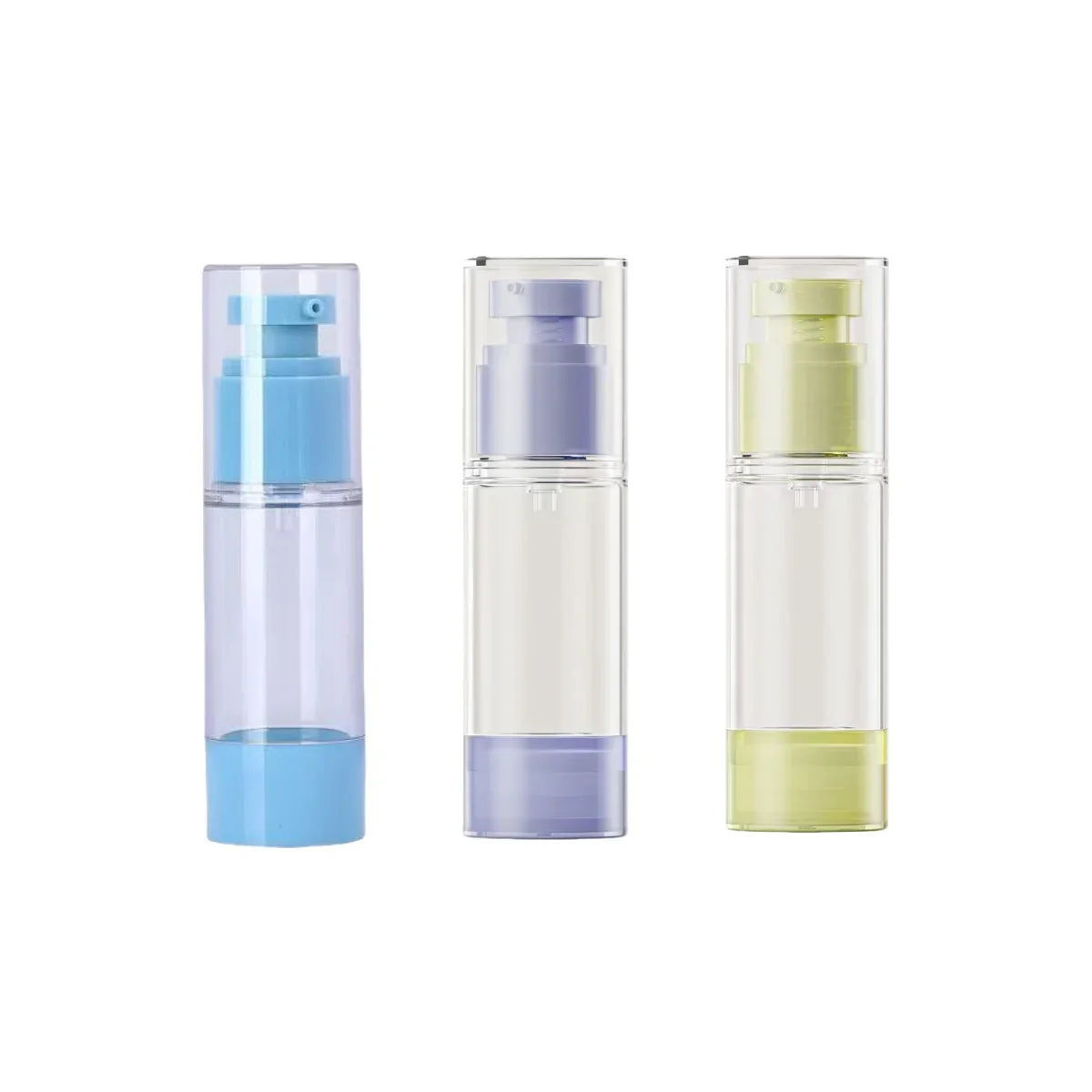 2/3pcs 3 color 30ml Plastic lotion vacuum bottle reusable simple Foundation make-up essence liquid Travel distribution bottle