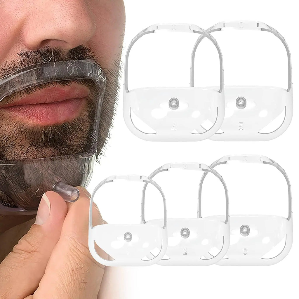 Men Beard Styling Tool Goatee Shaving Template Beard Shaving Face Care Modeling Grooming Ultra-thin Edge Beard Comb