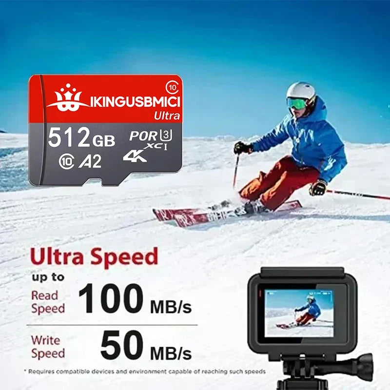 32/64/128/256/512gb for Smartphone Mini Sd Card Tf Original Mini Flash Class10 Micro Reliable U3 Quality High Quality High Speed