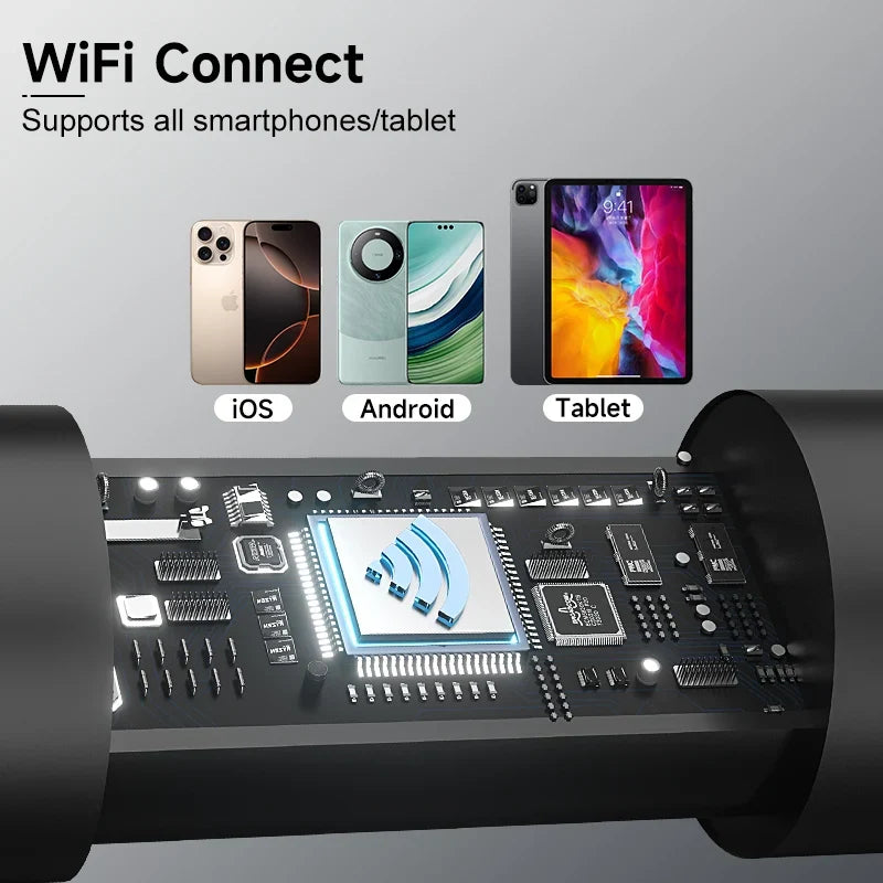 4.2MM Mini Otoscope Camera WIFI Wireless Endoscope  Visual Ear Wax Cleaning Portable HD Otoscope For iphone xiaomi huawei